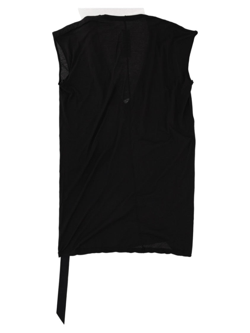 Drkshdw By Rick Owens Black Dylan T Slim Fit Sleeveless Cotton T-Shirt