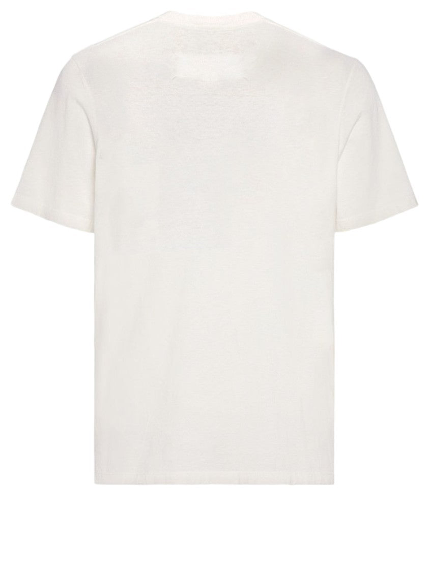 Maison Margiela Cotton Jersey T-Shirt With Distinctive Adhesive Strip And Four-Hole Back