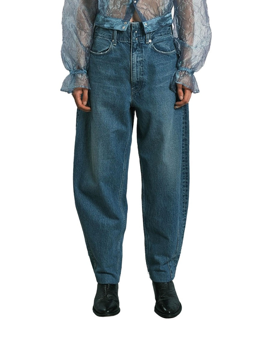 Tanaka Tapered Jean Trousers With High Waist