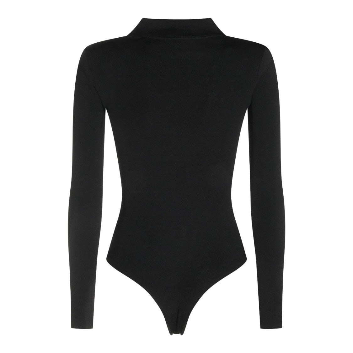 Elisabetta Franchi Bodysuit With Deep V-Neckline And Gold-Tone Details