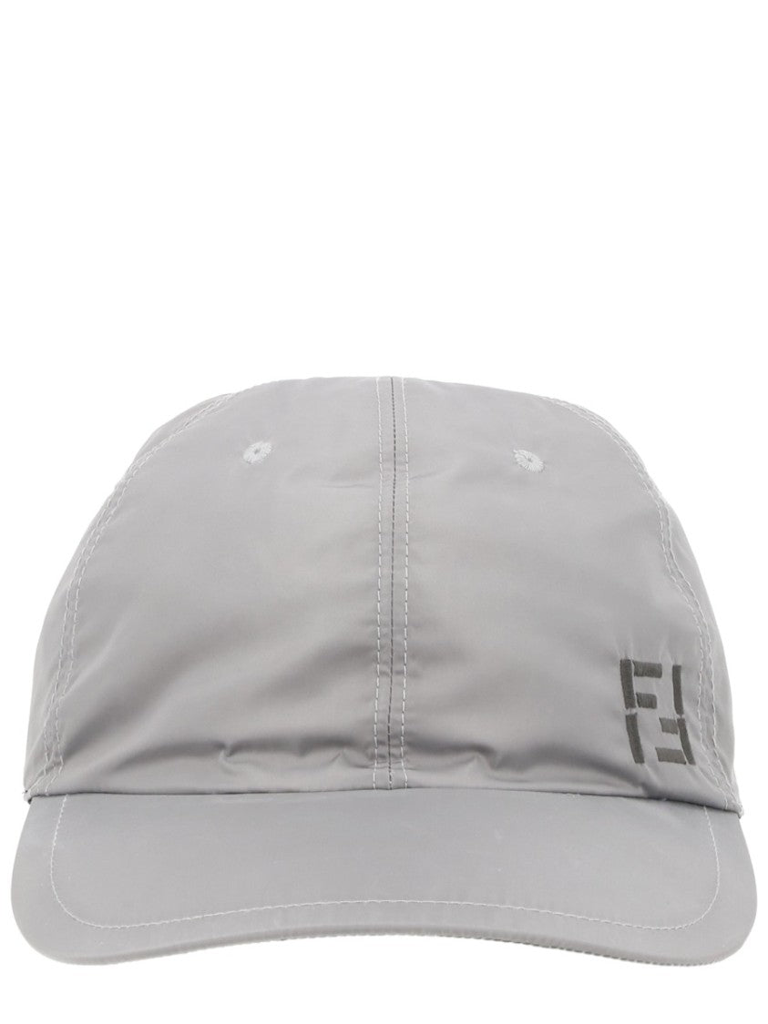 Fendi Structured Crown Logo Polyamide Baseball Cap