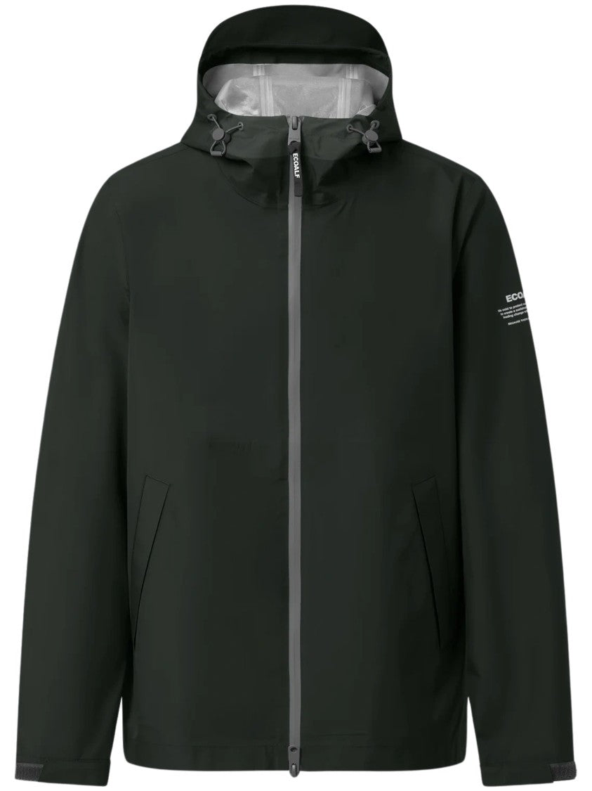 Ecoalf Black Diluvio Hooded Jacket