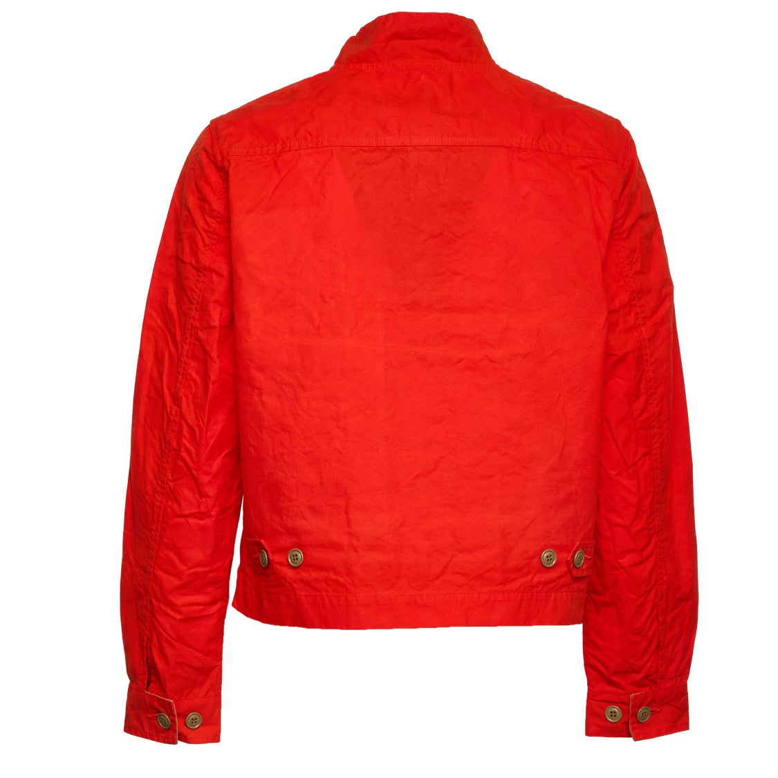 Manifattura Ceccarelli Sugarkane Paraffin Cotton Zipped Bomber Jacket