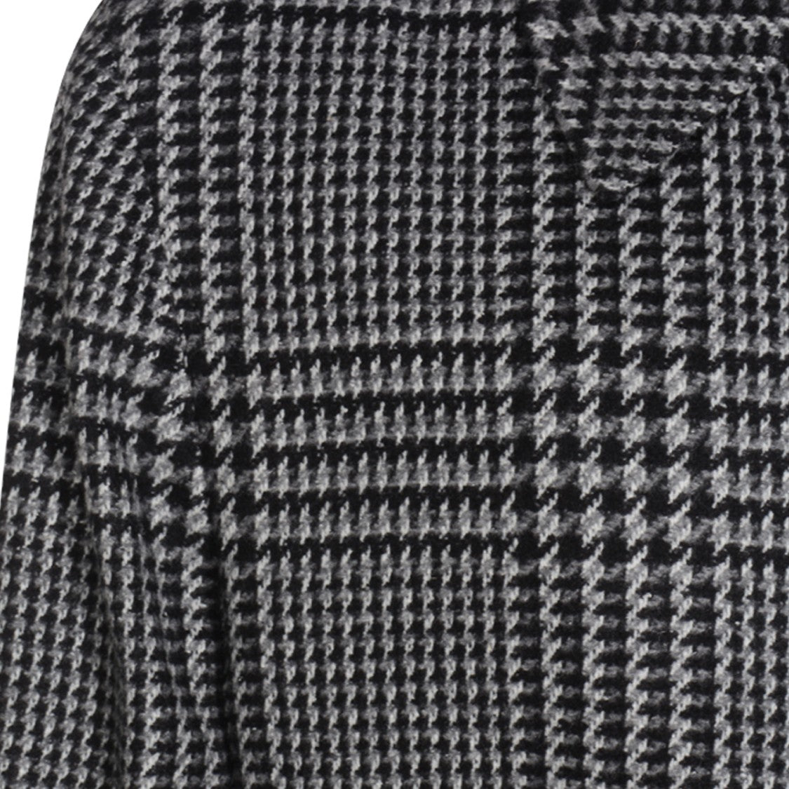Zegna Grey And Black Wool Coat