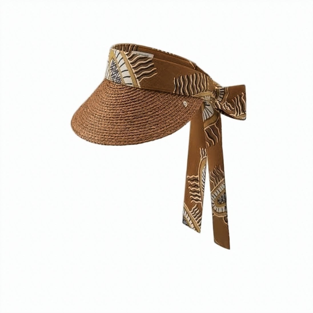 Helen Kaminski Woven Raffia Sun Visor