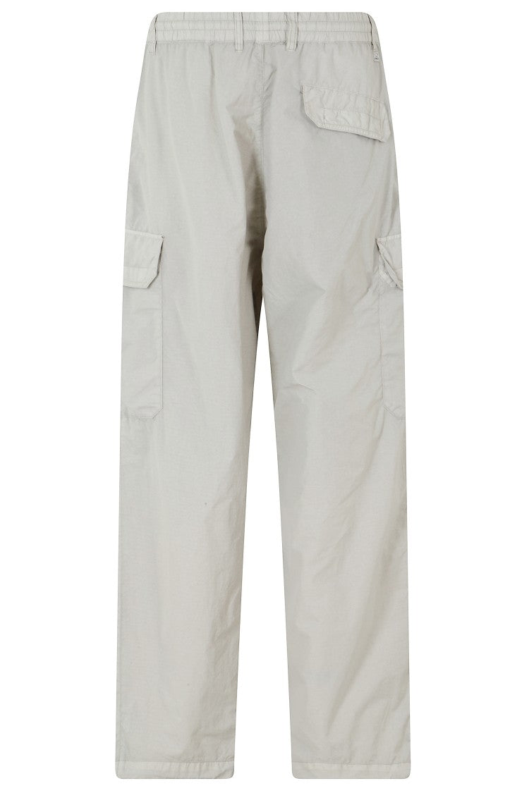 C.P. Company Gray Flatt Nylon Loose Cargo Lens Water-Repellent Pants