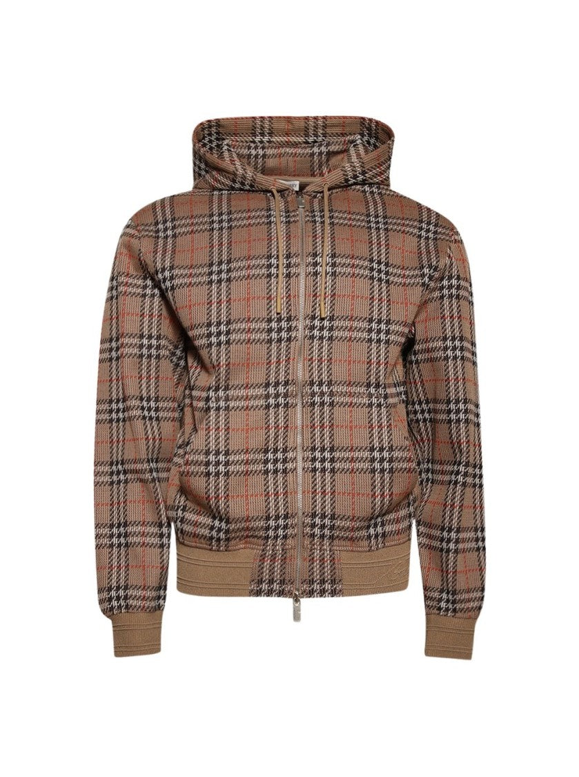 Burberry Jacquard Check Hoodie Nut Ip Check