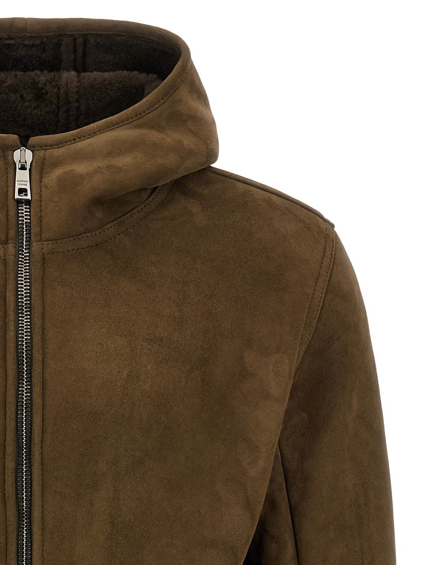 Giorgio Brato Shearling Hooded Jacket