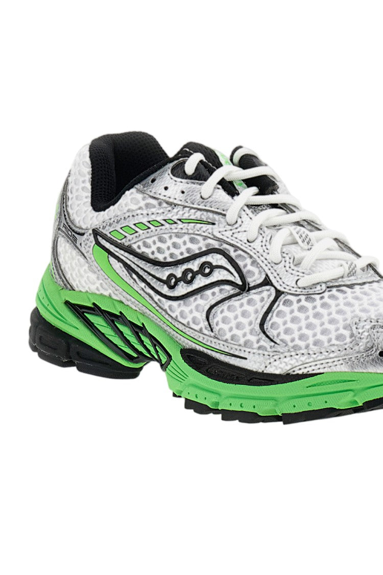 Saucony White Progrid Ride 1 Mesh Low-Top Sneakers