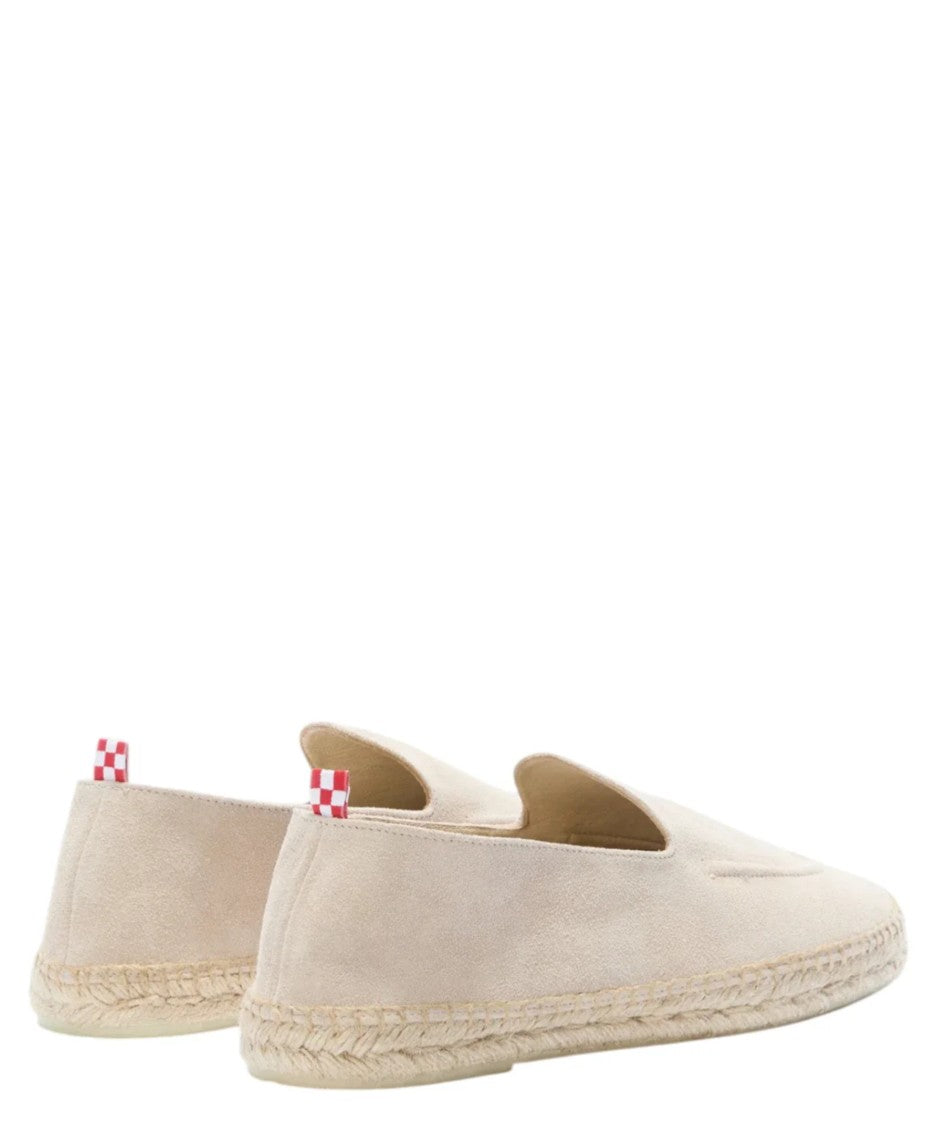 Mc2 Saint Barth Armand Loafer Espadrilles In Soft Suede With Braided Sole