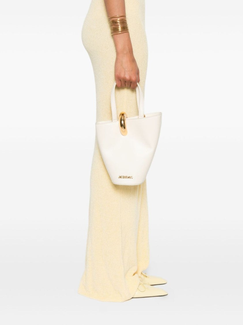 Jacquemus Light Beige Structured Magnetic Handle Bag