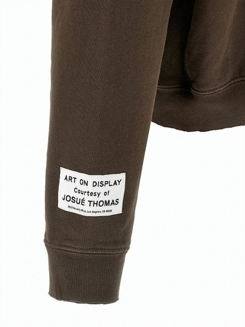 Gallery Dept. Relaxed Fit Brown Hoodie With Artistic Accents