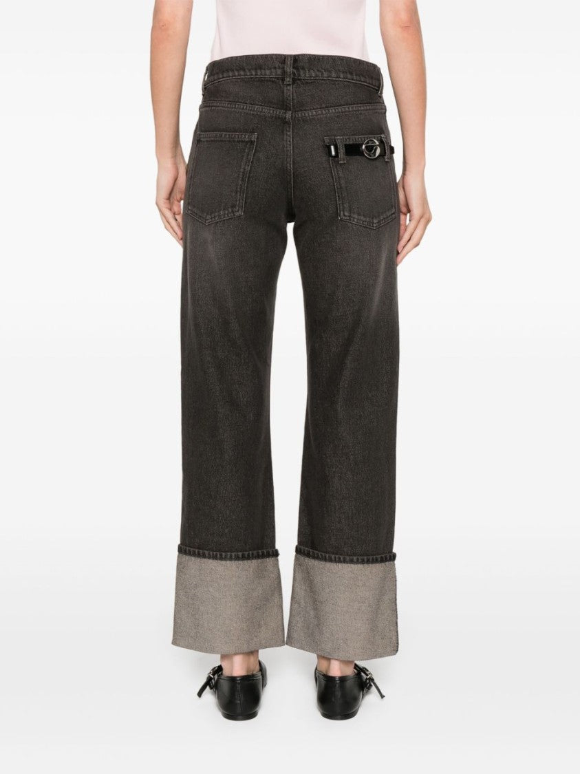 Coperni Classic Five-Pocket Trousers With Logo-Buckle Detail