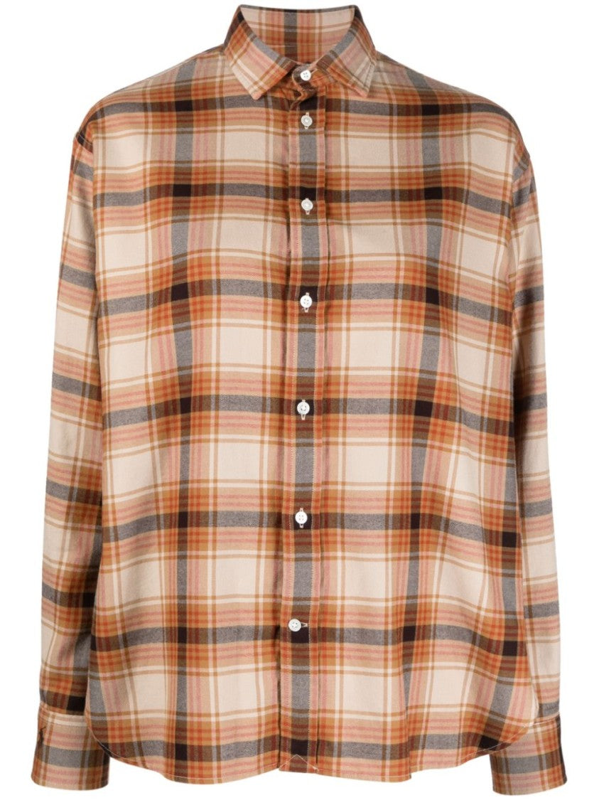 Polo Ralph Lauren Check Print Beige Shirt