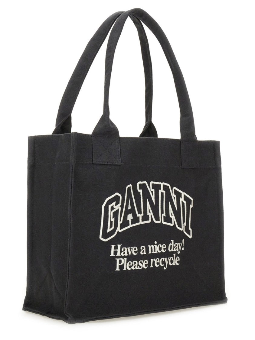 Ganni Spacious Structured Tote Bag