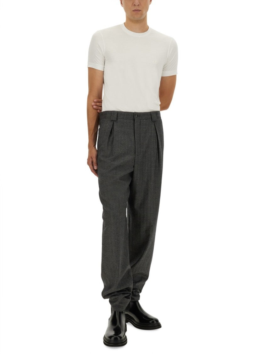 Giorgio Armani Classic Round Neck Short-Sleeved Giorgio Armani Shirt