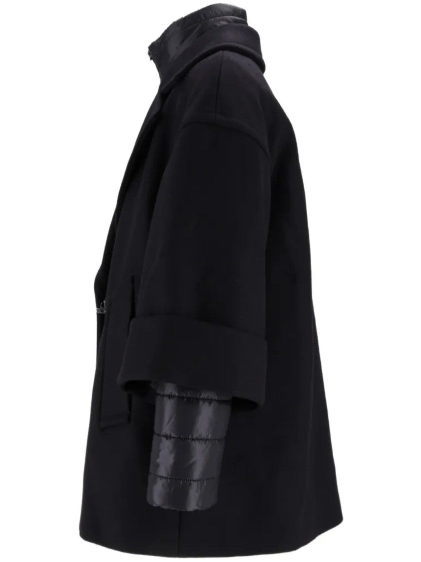 Fay Short Structured Wool Jacket With Unique Fastening