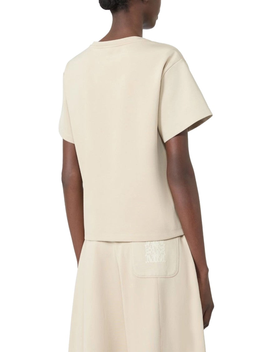 Max Mara Boxy Short-Sleeve Logo Top