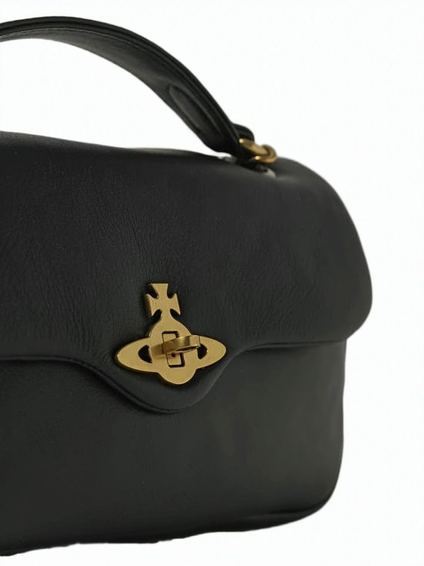Vivienne Westwood Smooth Cowhide Leather Small Shoulder Bag