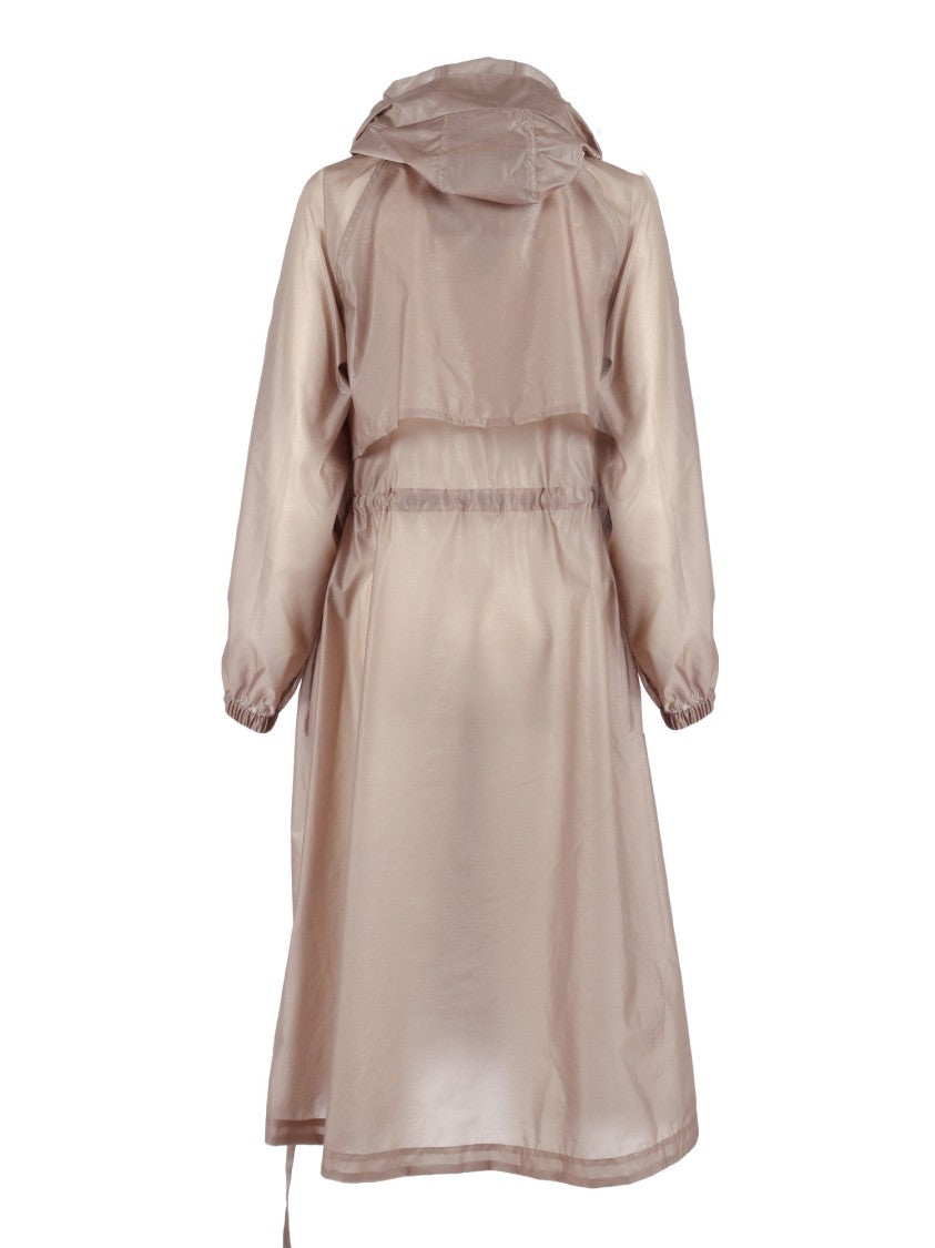 Duno Long Semi Sheer Trench Coat