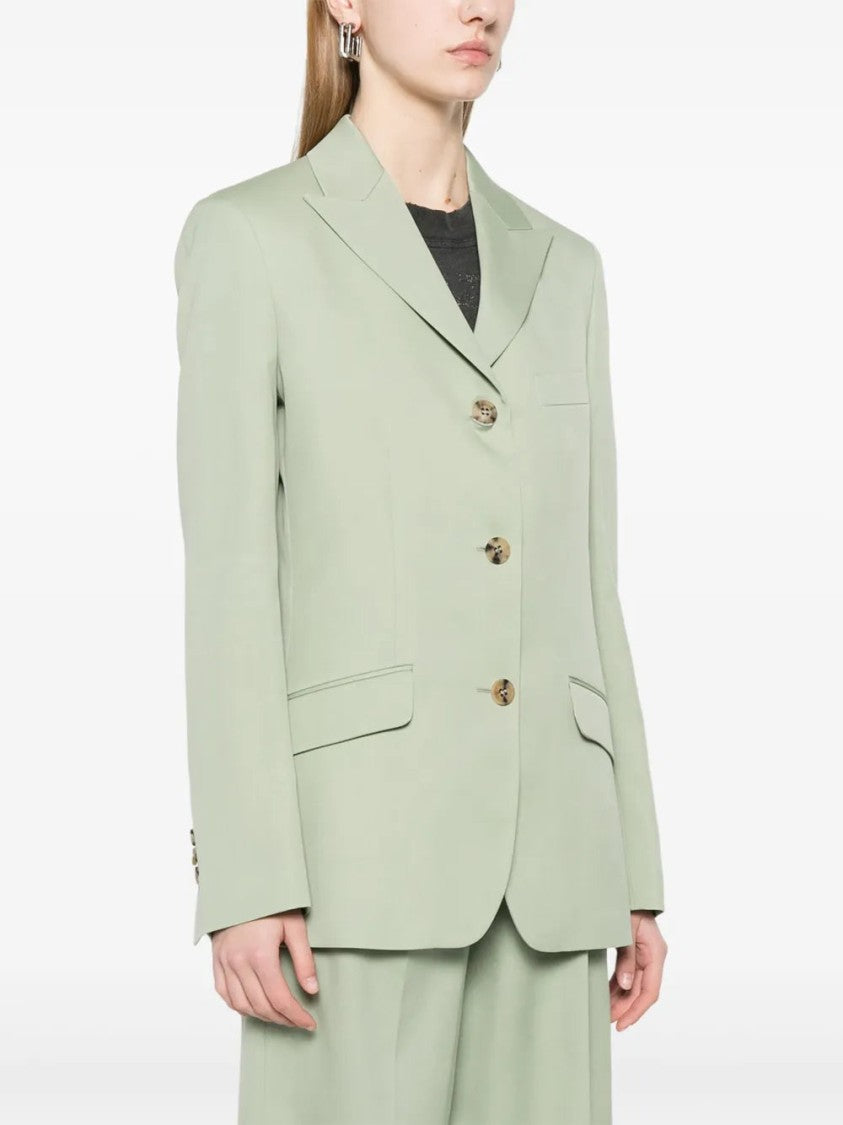 Golden Goose Sage Green Wool Blazer