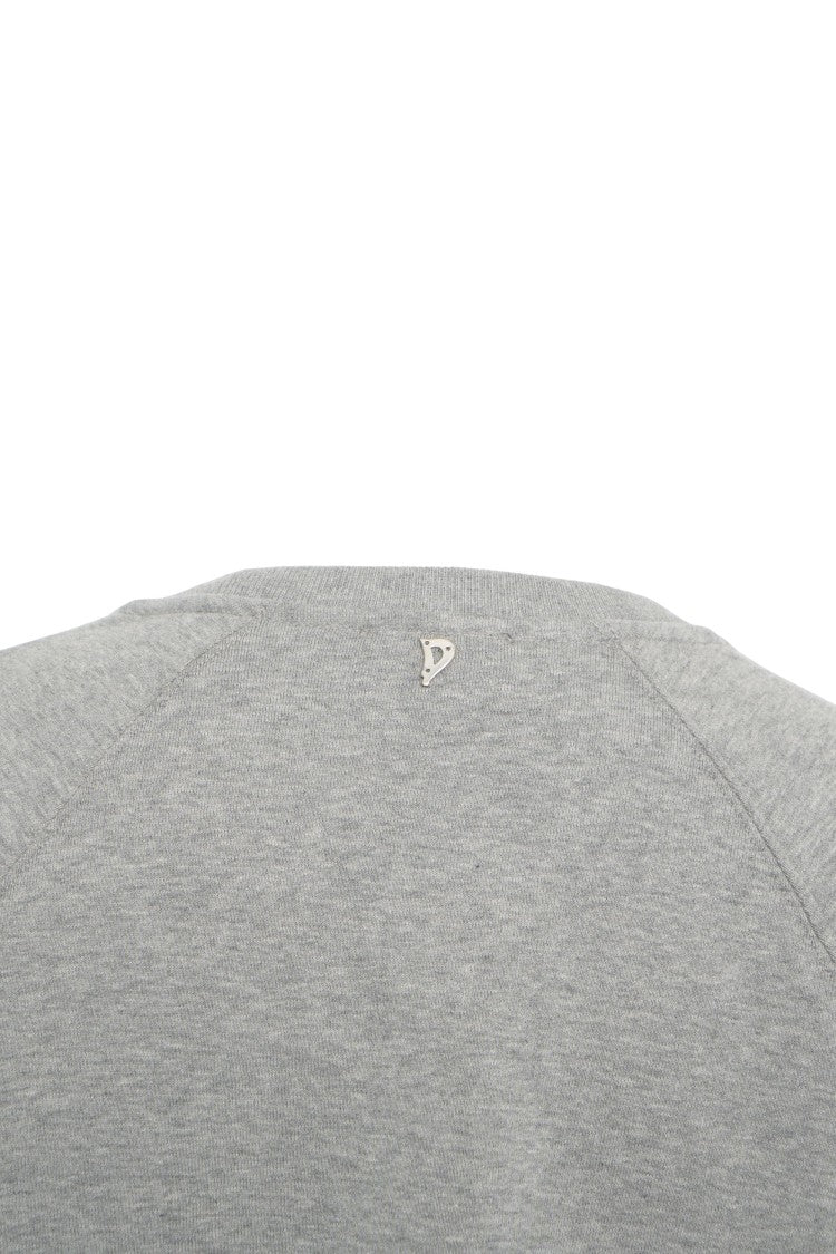 Dondup Cropped Sweatshirt With Classic Crew Neck And Raglan Sleeves