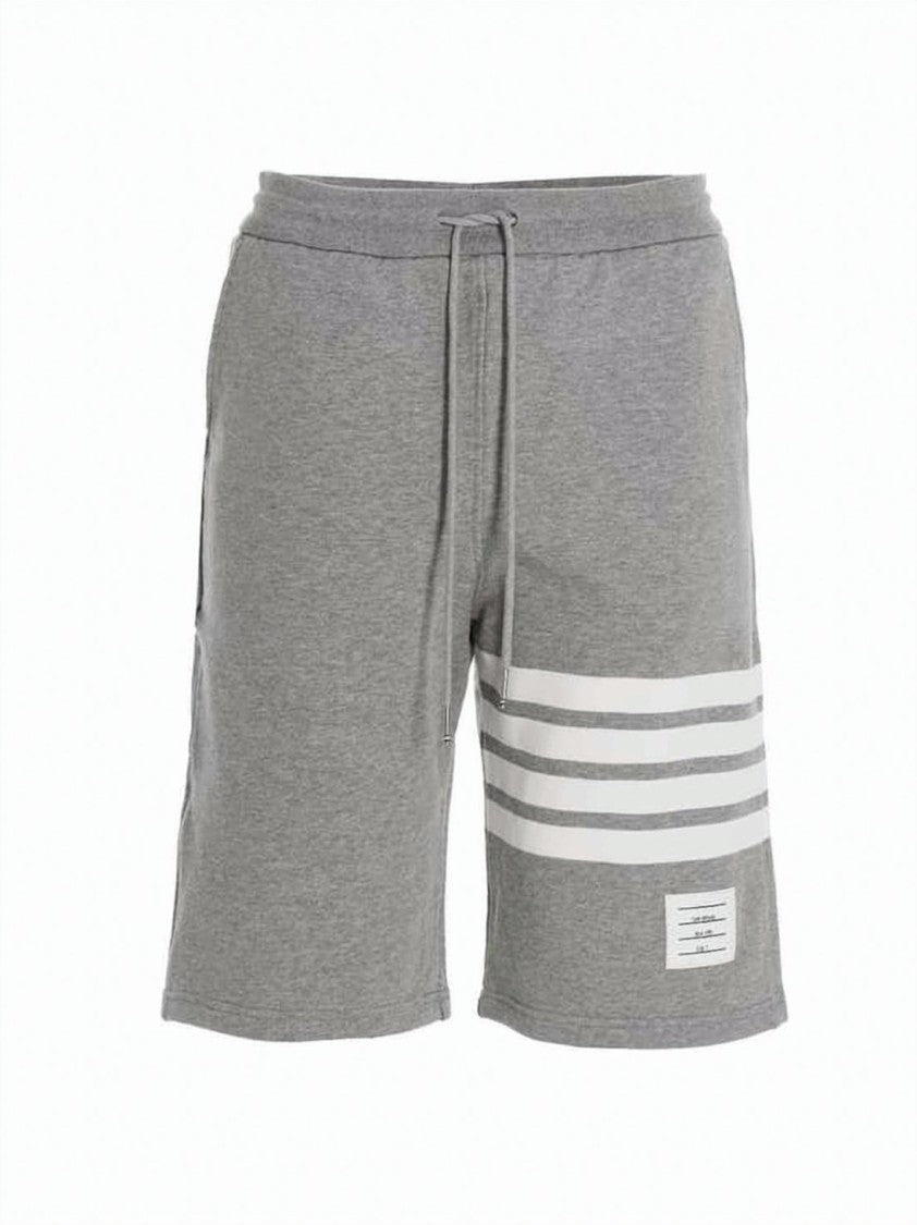 Thom Browne Rwb Cotton Mid-Length Bermuda Shorts