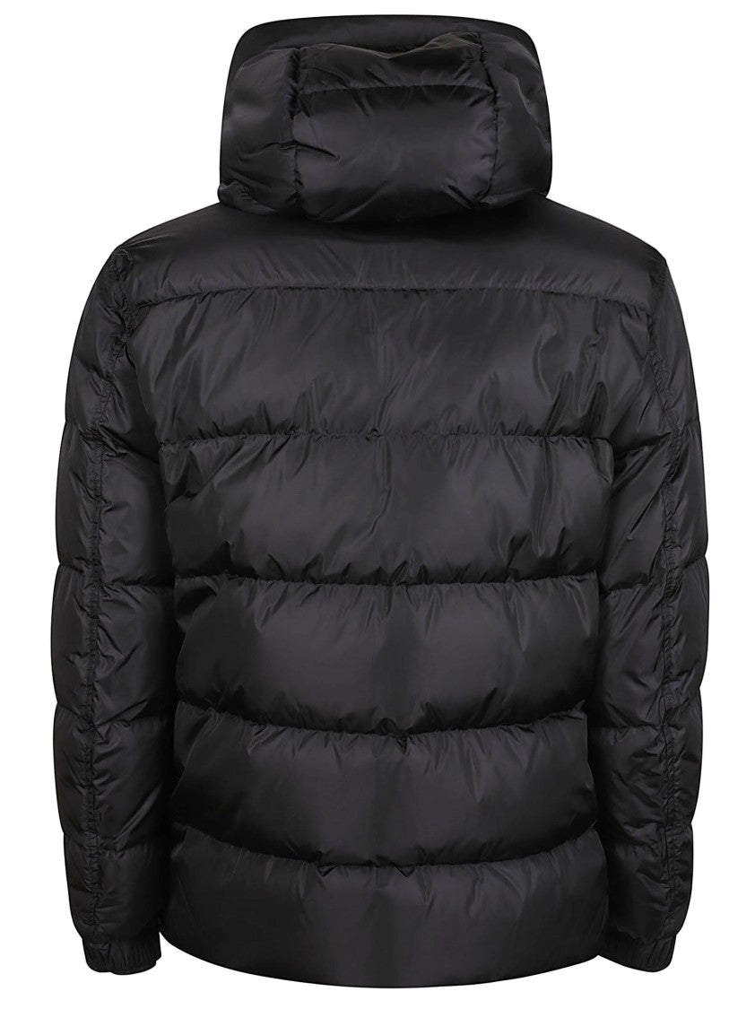 Herno Quilted Down Jacket With High Collar And Hood