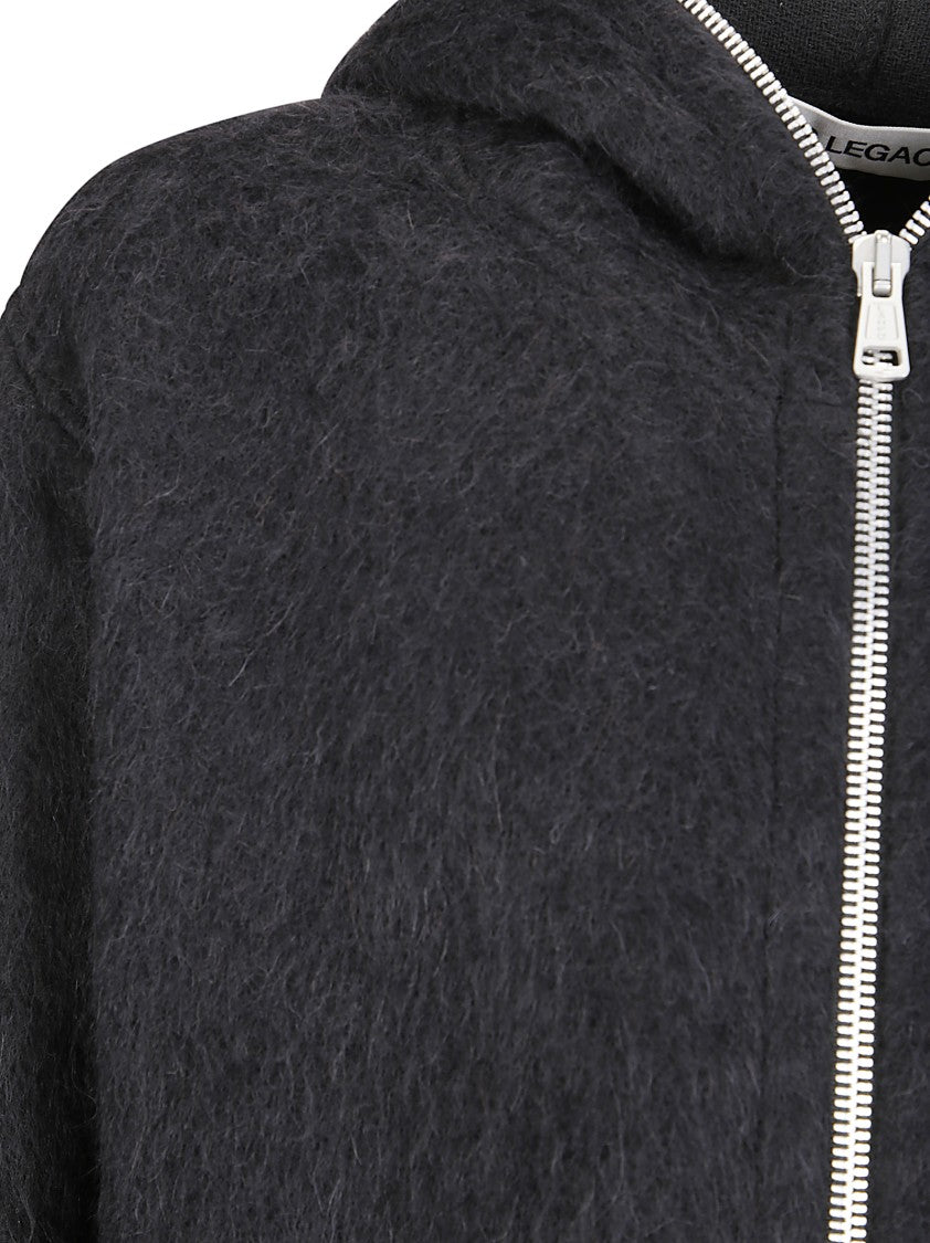 Our Legacy Soft Fabric Hoodie With Double Zip Fastening