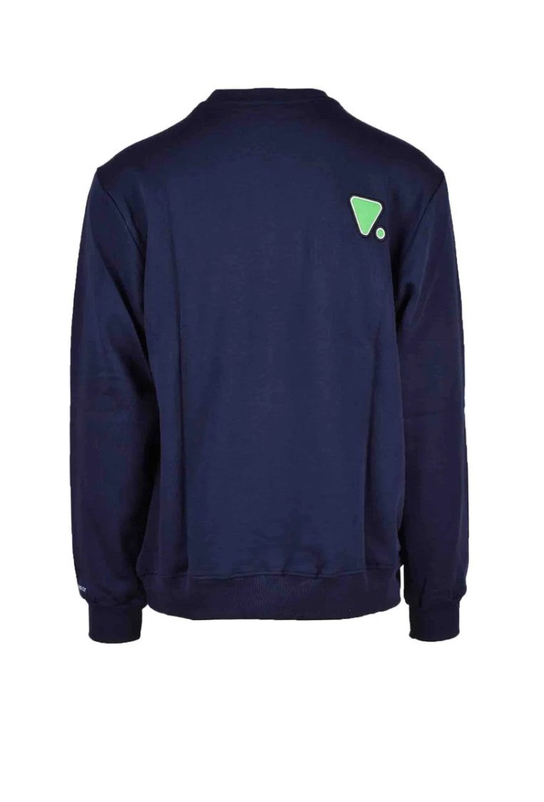 Valvola Navy Logo Cotton Sweatshirt