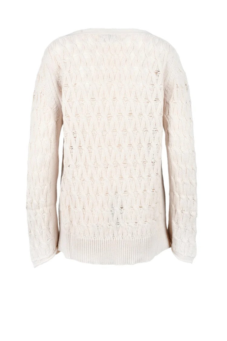 Malo Optimum Cashmere Wool Sweater - Beige