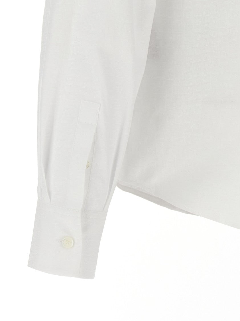 Ferragamo 'Gancini' Jacquard Shirt