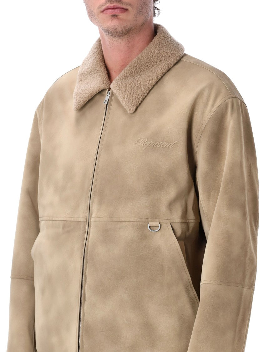 Represent Faux Shearling Sherpa Boxy Jacket