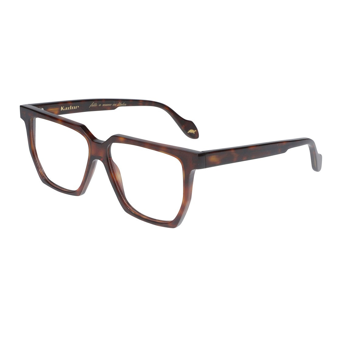 Kador Charlize Light Geometric Tortoiseshell Frame Eyeglasses With Keyhole Bridge