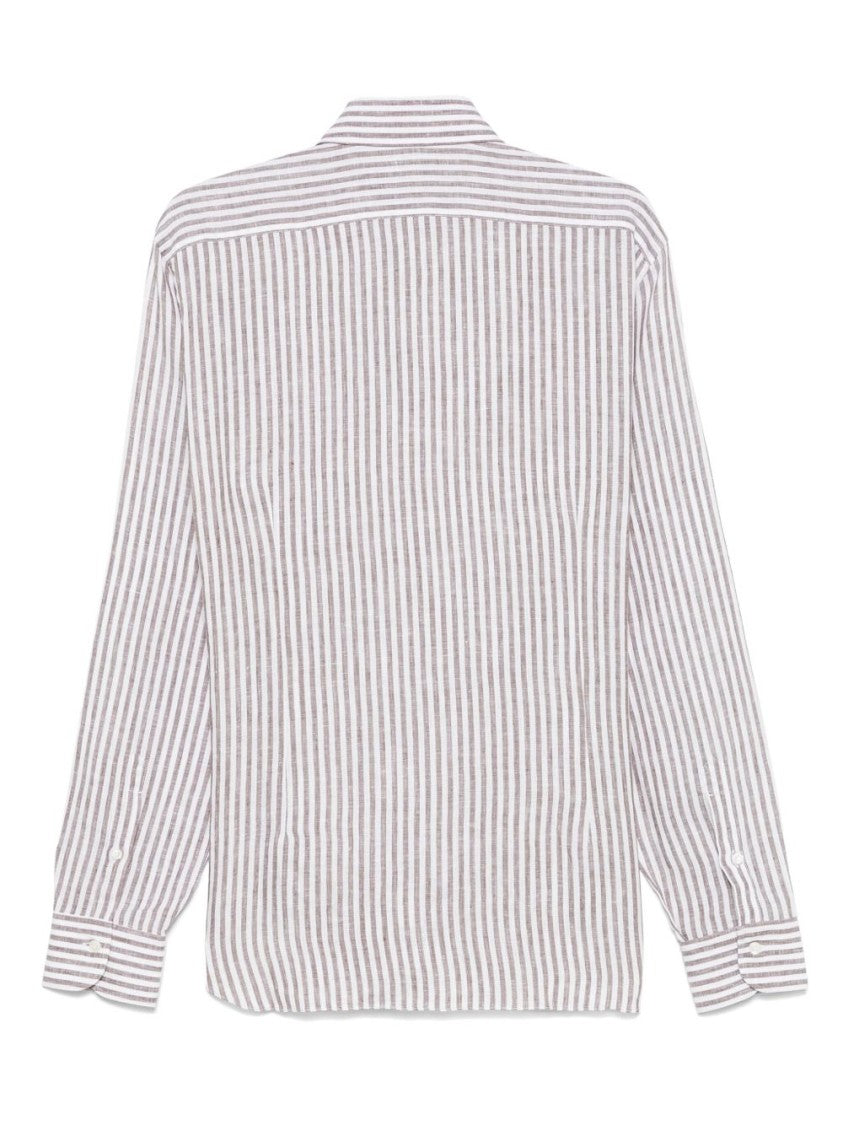 Barba Classic Vertical Stripe Shirt
