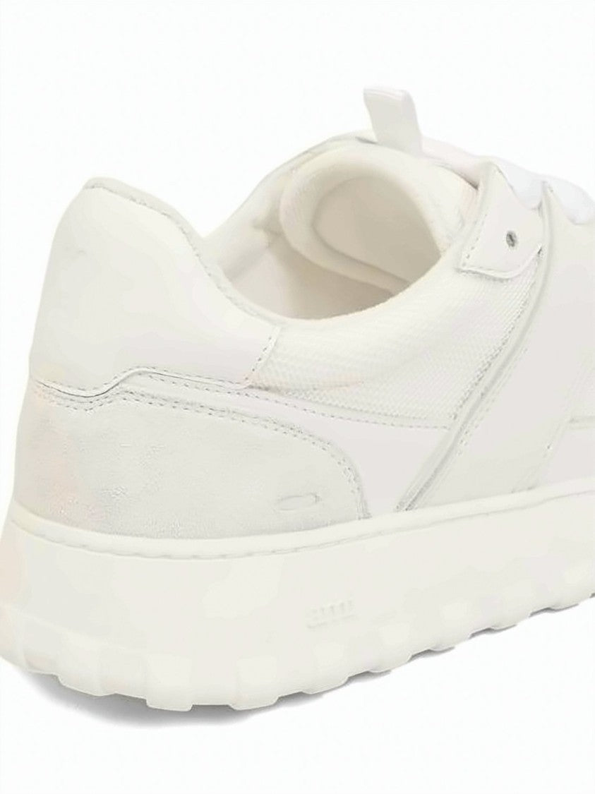 Ami Paris Monochromatic Low-Top Sneakers With Smooth Cowhide Leather