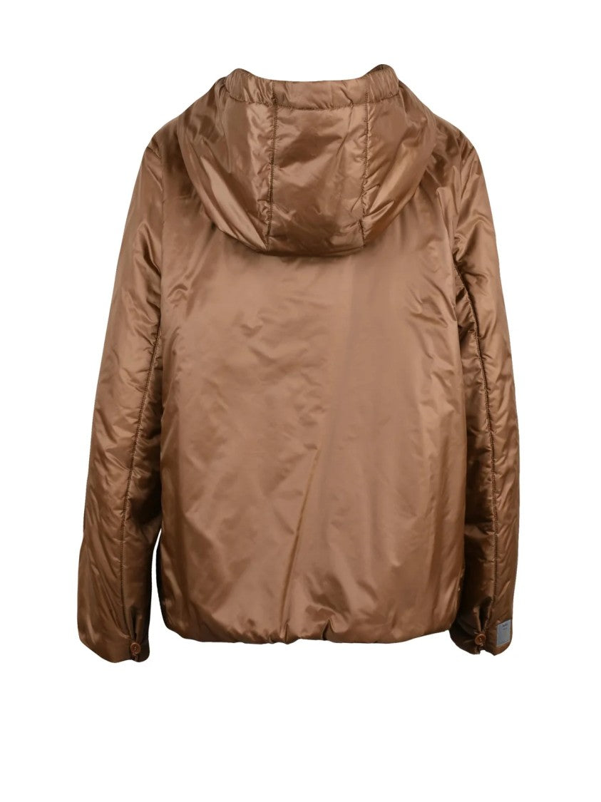 Max Mara Bronze Polyester Greenh Down Jacket