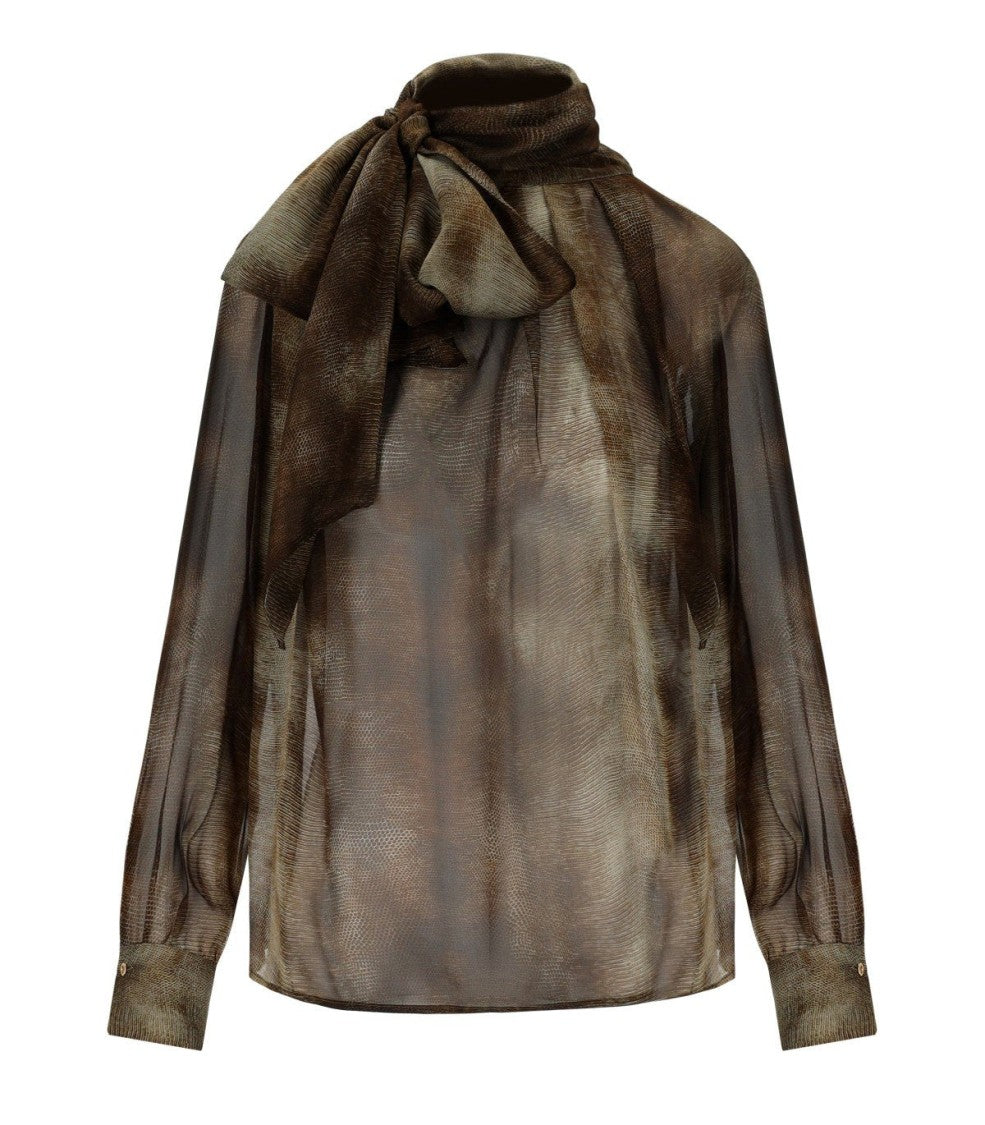 Elisabetta Franchi Lizard Blouse