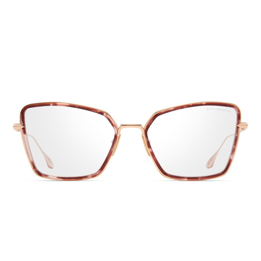 Dita Behcka Oversized Geometric Frame Sunglasses With Tortoiseshell Acetate