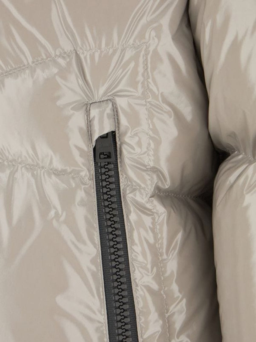 Herno Quilted Nylon Bomber Jacket With Gloss Finish