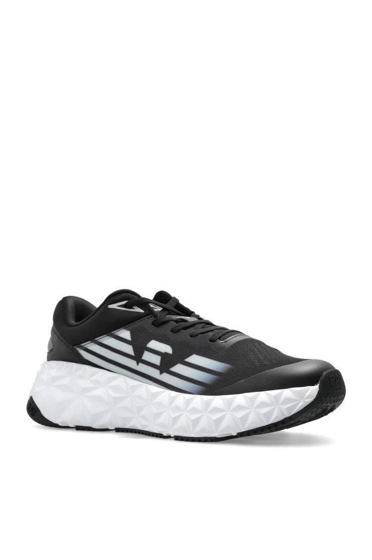Ea7 Emporio Armani Athletic Sneakers With Distinctive Logo Accents
