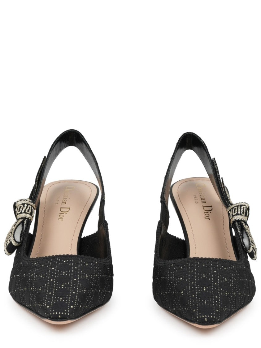 Dior Multicolor Kitten Heel Slingback Pumps