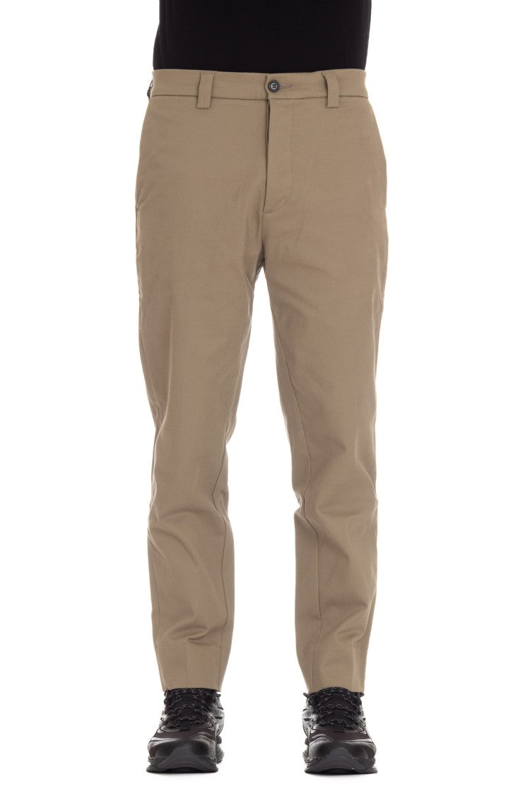Haikure Baggy Chino Pants With Concealed Closure And Logo Tag