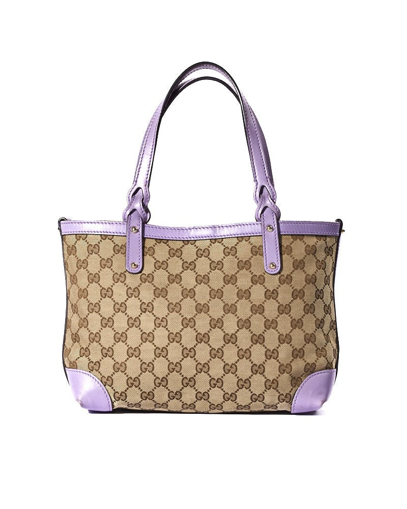 Gucci Shopper Tote Small Gg Supreme Lilac