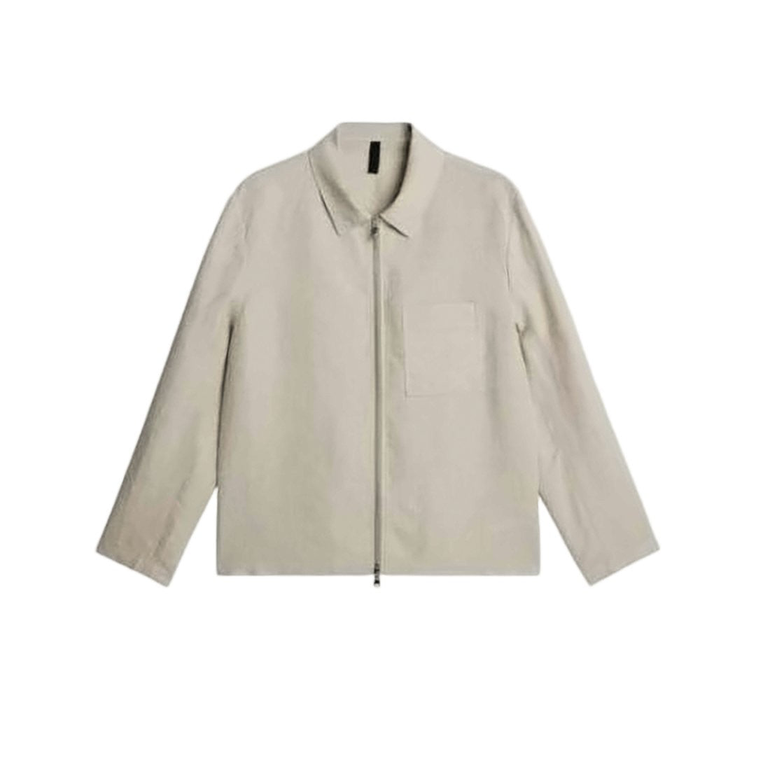 J Lindeberg Minimalist Linen Jacket With Acetate Lining