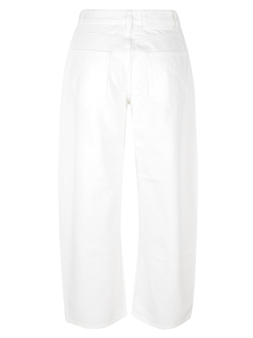 Alaïa Cropped Wide-Leg Trousers With Classic Five-Pocket Design