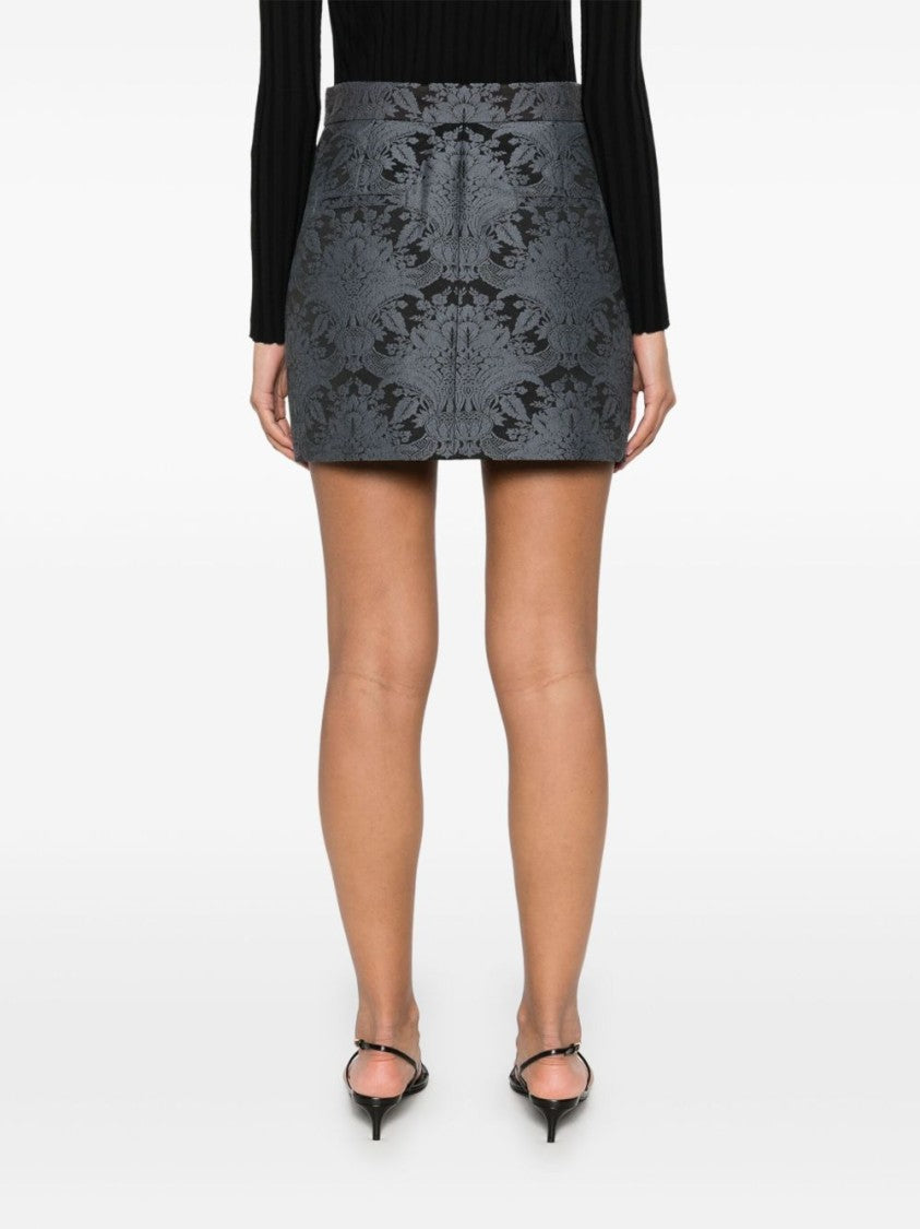 Max Mara Fitted Grey Skirt