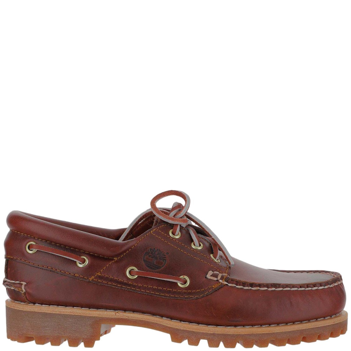 Timberland Bordeaux Laced Rubber Sole Leather Loafers
