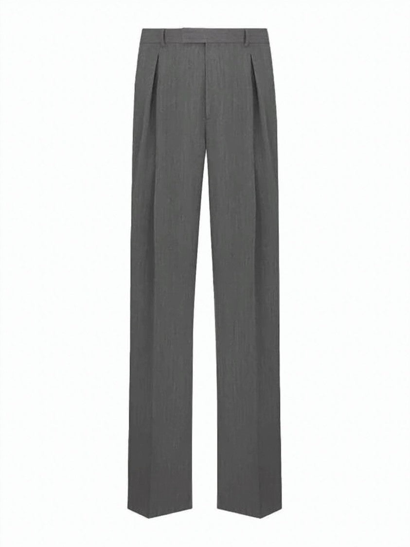 Dior Tailored Wool Suit Pants With Straight-Leg Silhouette