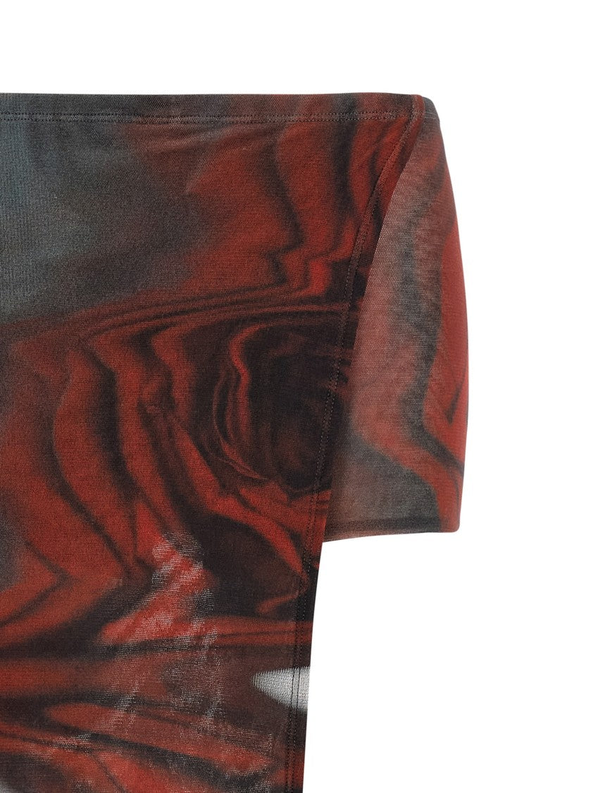 Jean Paul Gaultier 'The Red Blurry Roses' Skort